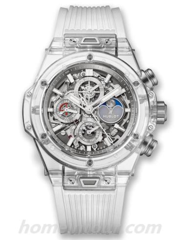 宇舶406.JX.0120.RT男表BIG BANG系列-白色表带/表径45mm