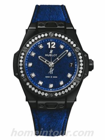 宇舶465.CS.277J.NR.1204.ITI17.lanse女表BIG BANG系列-蓝色表带/表径39mm