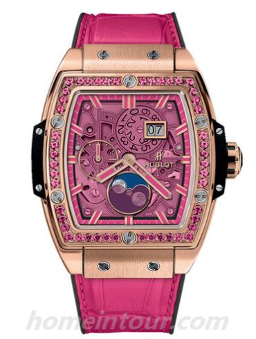 宇舶647.OX.7381.LR.1233男表BIG BANG系列-粉色表带/表径45mm