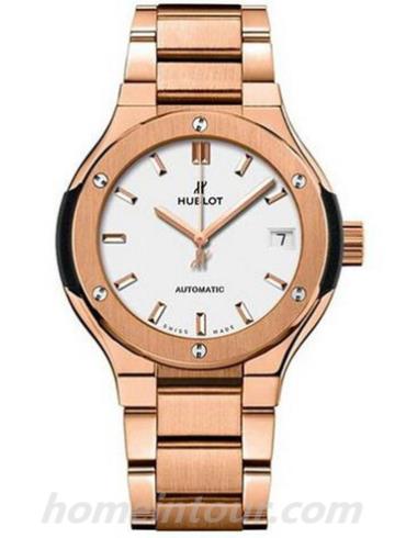 宇舶585.OX.2610.OX女表经典融合系列-金色表带/表径33mm