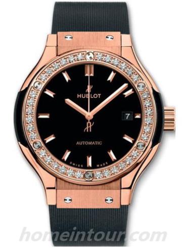 宇舶582.OX.1180.RX.1204女表经典融合系列-黑色表带/表径33mm