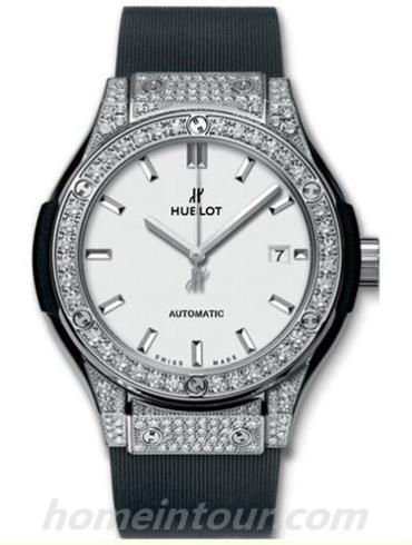 宇舶582.NX.2610.RX.1704女表经典融合系列-黑色表带/表径33mm