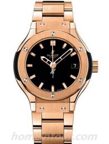 宇舶581.OX.1180.OX女表经典融合系列-金色表带/表径33mm