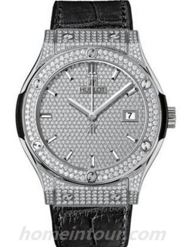 宇舶581.NX.9010.LR.1704女表经典融合系列-黑色表带/表径33mm