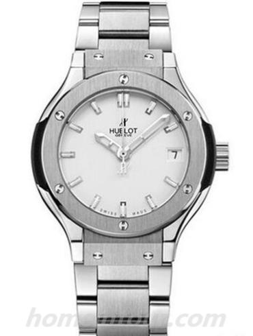 宇舶581.NX.2610.NX女表经典融合系列-银色表带/表径33mm