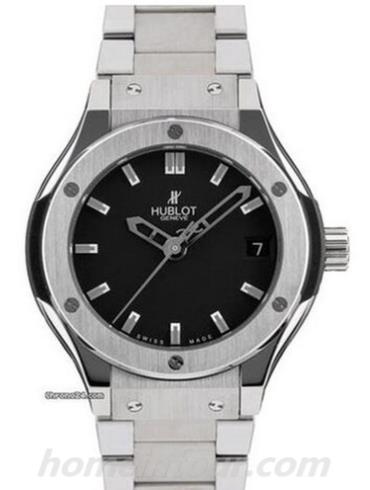 宇舶581.NX.1170.NX女表经典融合系列-银色表带/表径33mm