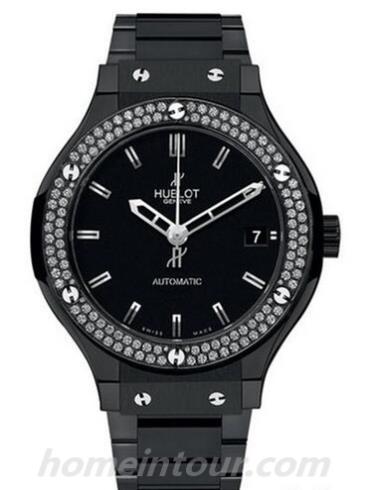 宇舶565.CM.1170.CM.1104女表经典融合系列-黑色表带/表径38mm