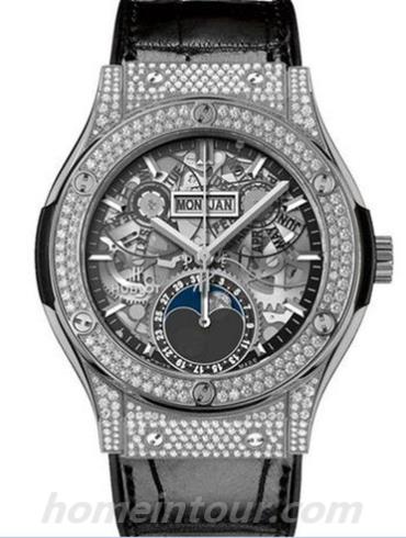 宇舶547.NX.0170.LR.1704男表经典融合系列-黑色表带/表径42mm