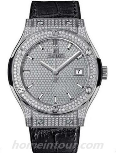 宇舶542.NX.9010.LR.1704男表经典融合系列-黑色表带/表径42mm