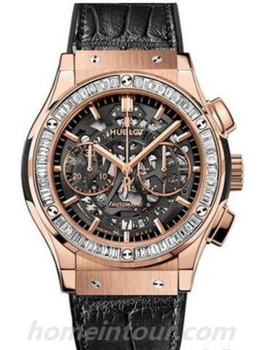 宇舶525.OX.0180.LR.1904男表经典融合系列-黑色表带/表径45mm