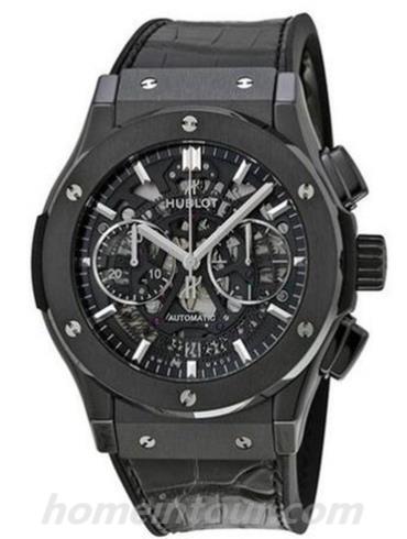 宇舶525.CM.0170.LR男表经典融合系列-黑色表带/表径45mm