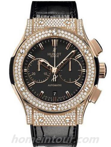 宇舶521.OX.9010.LR.1704男表经典融合系列-黑色表带/表径45mm