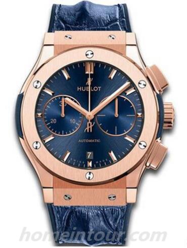 宇舶521.OX.7180.HR男表经典融合系列-蓝色表带/表径45mm