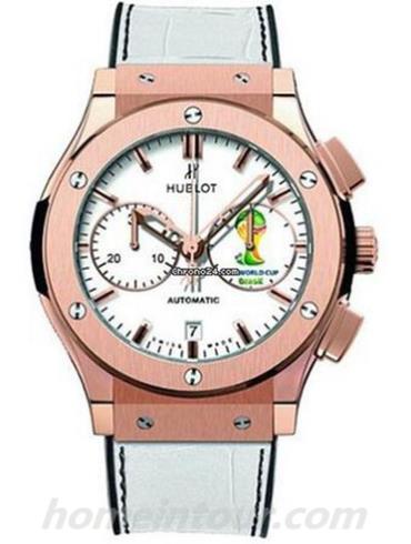 宇舶521.OX.2010.LR.WCW14男表经典融合系列-白色表带/表径45mm