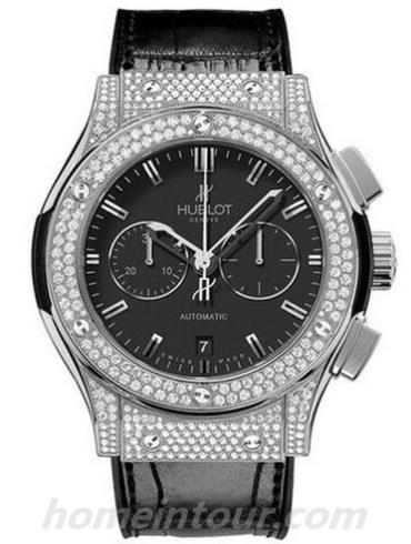 宇舶521.NX.9010.LR.1704男表经典融合系列-黑色表带/表径45mm