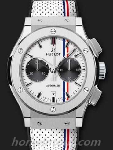 宇舶521.NX.2612.VR.TRA13男表经典融合系列-白色表带/表径45mm