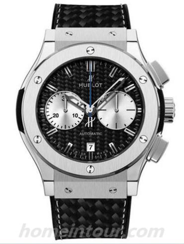 宇舶521.NX.1717.QR.BOM13男表经典融合系列-黑色表带/表径45mm