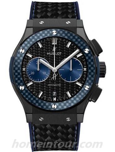 宇舶521.CQ.1770.QR.BOM15男表经典融合系列-黑色表带/表径45mm