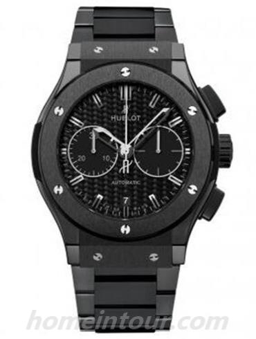 宇舶521.CM.1770.CM男表经典融合系列-黑色表带/表径45mm