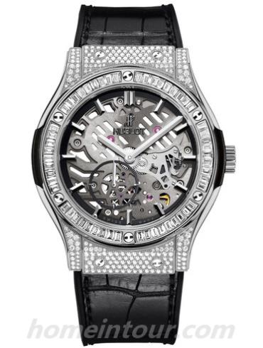 宇舶517.NX.0170.LR.1704男表经典融合系列-黑色表带/表径45mm