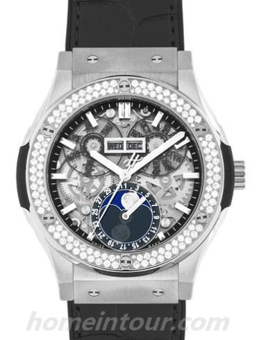 宇舶517.NX.0170.LR.1104男表经典融合系列-黑色表带/表径45mm