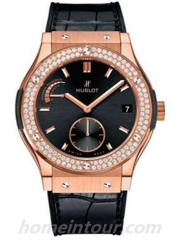 宇舶516.OX.1480.LR.1104男表经典融合系列-黑色表带/表径45mm