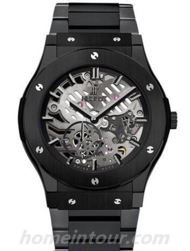 宇舶515.CM.0140.CM男表经典融合系列-黑色表带/表径45mm