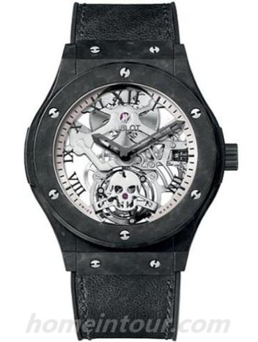 宇舶505.UC.0170.VR.SKULL男表经典融合系列-黑色表带/表径45mm