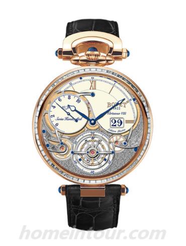 播威T10GD005-SB1男表Fleurier Grandes Complications系列-黑色表带/表径44mm