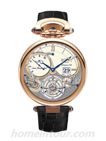 播威T10GD005男表Fleurier Grandes Complications系列-黑色表带/表径44mm