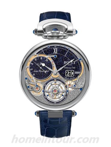 播威T10GD004男表Fleurier Grandes Complications系列-蓝色表带/表径44mm