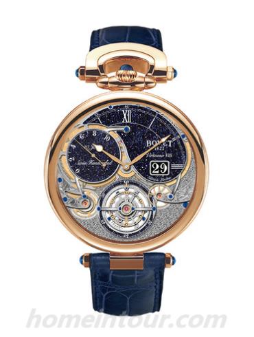 播威T10GD003男表Fleurier Grandes Complications系列-蓝色表带/表径44mm