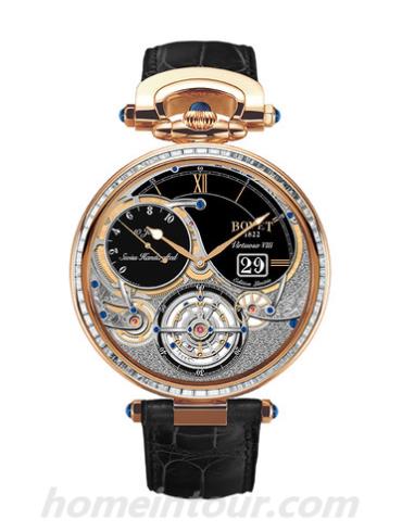 播威T10GD001-SB1男表Fleurier Grandes Complications系列-黑色表带/表径44mm