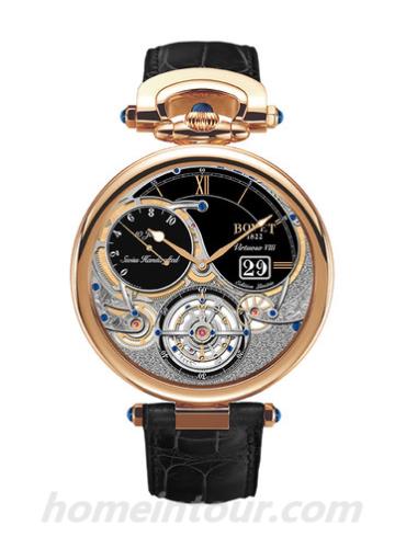 播威T10GD001男表Fleurier Grandes Complications系列-黑色表带/表径44mm