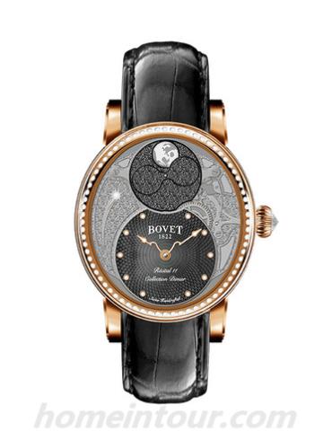 播威R110001-SD1女表播威女士特制腕表系列-黑色表带/表径17 1/2 ''' x 12 3/4 '''mm