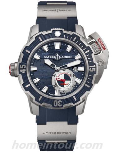 雅典3203-500LE-3_93-HAMMER男表Diver潜水表系列-蓝色表带/表径46mm