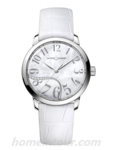 雅典8153-201-60-01女表Jade玉玲珑系列-白色表带/表径37mm