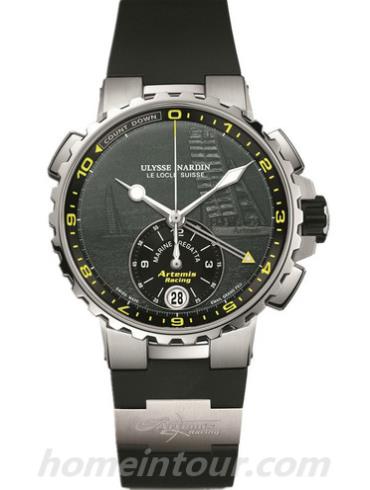 雅典1553_155LE_3_E2_ART男表航海系列-黑色表带/表径44mm