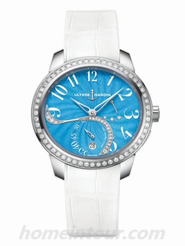 雅典3103_125B_E3女表Jade玉玲珑系列-白色表带/表径36 毫米 x 39mm