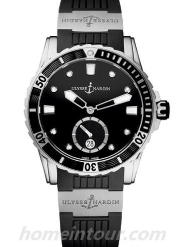 雅典3203_190_3_12女表Diver潜水表系列-黑色表带/表径40mm