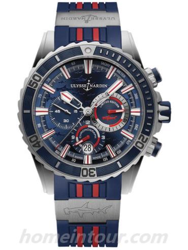 雅典1503_151LE_3_93_HAMMER男表航海系列-蓝色表带/表径44mm