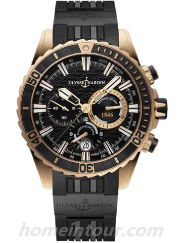 雅典1502_151_3C_92男表航海系列-黑色表带/表径44mm