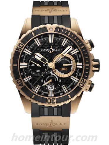 雅典1502_151_3_92男表航海系列-黑色表带/表径44mm