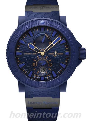 雅典263_99LE_3C男表Diver潜水表系列-蓝色表带/表径45.8mm