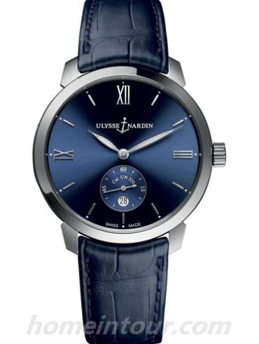 雅典3203_136_2_33男表鎏金经典系列-蓝色表带/表径40mm