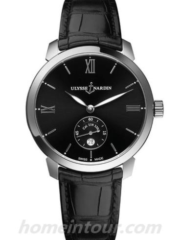 雅典3203_136_2_32男表鎏金经典系列-黑色表带/表径40mm