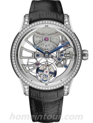 雅典1700_129BC男表珍贵独特机械腕表系列-黑色表带/表径44mm