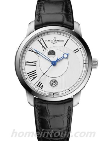 雅典8293_122_2_40请选择鎏金经典系列-黑色表带/表径40mm