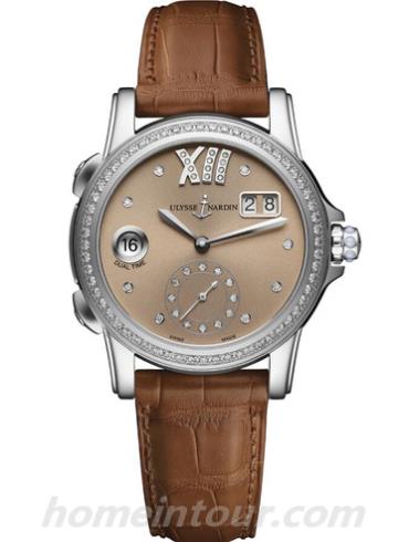 雅典3343_222B_30_09女表Classico经典系列-棕色表带/表径37.5mm