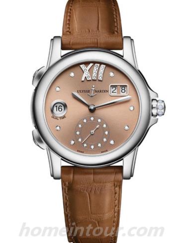 雅典3343_222_30_09女表Classico经典系列-棕色表带/表径37.5mm